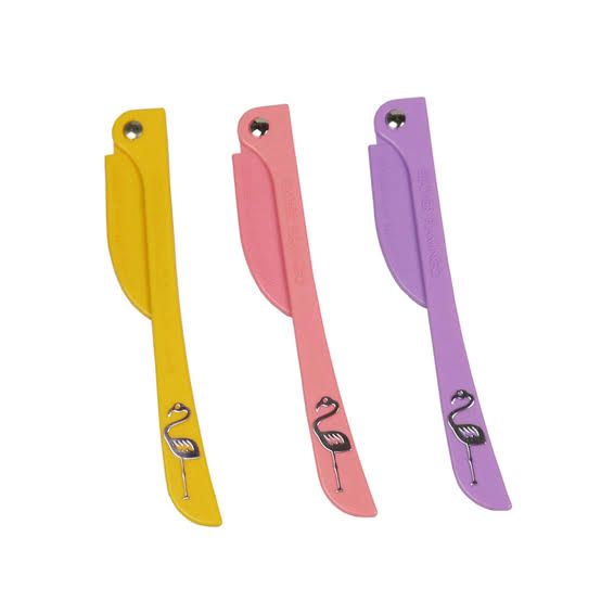 Feather Flamingo 3 In 1 Razor For Face,Neck, Eyebrows And Body Shaving Hair Removal Tool