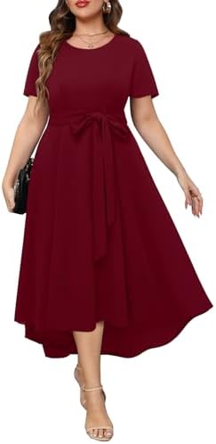 Classy Maxi Dress Adjustable Sloping Neck Tie Waist Slim Fit Midi Dress A shaped for Women - Navy Blue