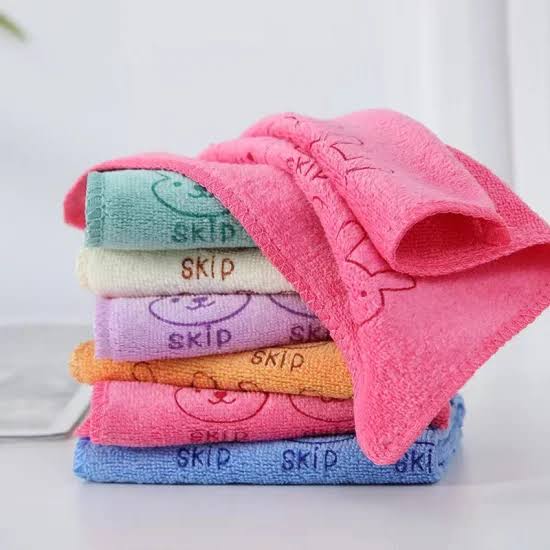 Cartoon Face Wash Towel Nano Microfiber Hand Kitchen Towels - 1pc