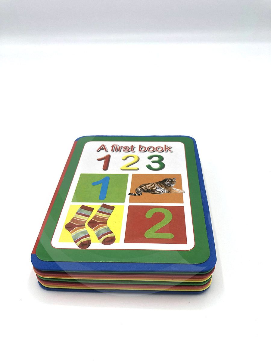The Numbers 123 Hard Cover foam book  - My first Books - Toddler Learning Books for Letters A to Z