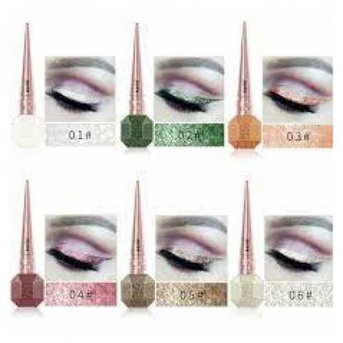 Kiss Beauty Glitter Liquid Eyeliner 6pcs set