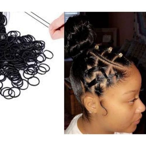 Fashion Black Mini Hair Rubber Bands/ Hair Bands