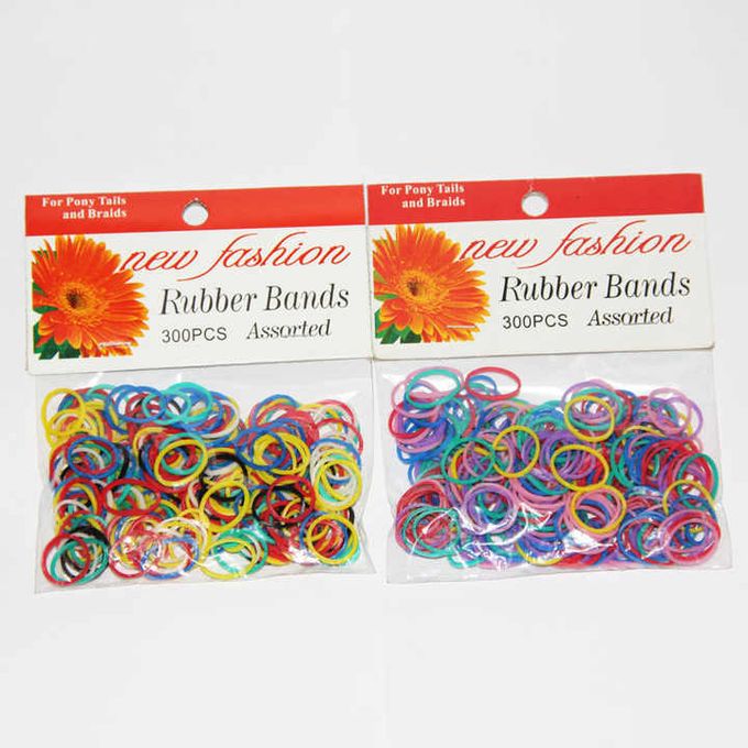 Fashion Mini Coloured Elastic Kids Hair Rubber Bands - 300pcs