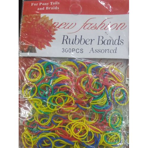 Fashion Mini Coloured Elastic Kids Hair Rubber Bands - 300pcs