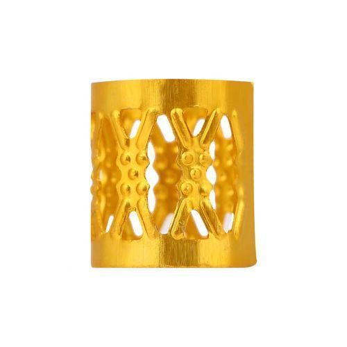 Fashion 50pcs Adjustable Hair Braid Beads Rings Cuff Metal