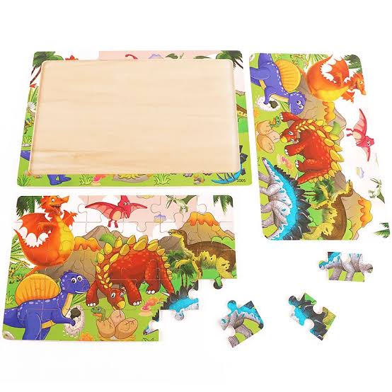 1 Wooden Puzzle for Kids 60 PCs Jigsaw Puzzle School Educational Toys Gifts for Children - 1Pc