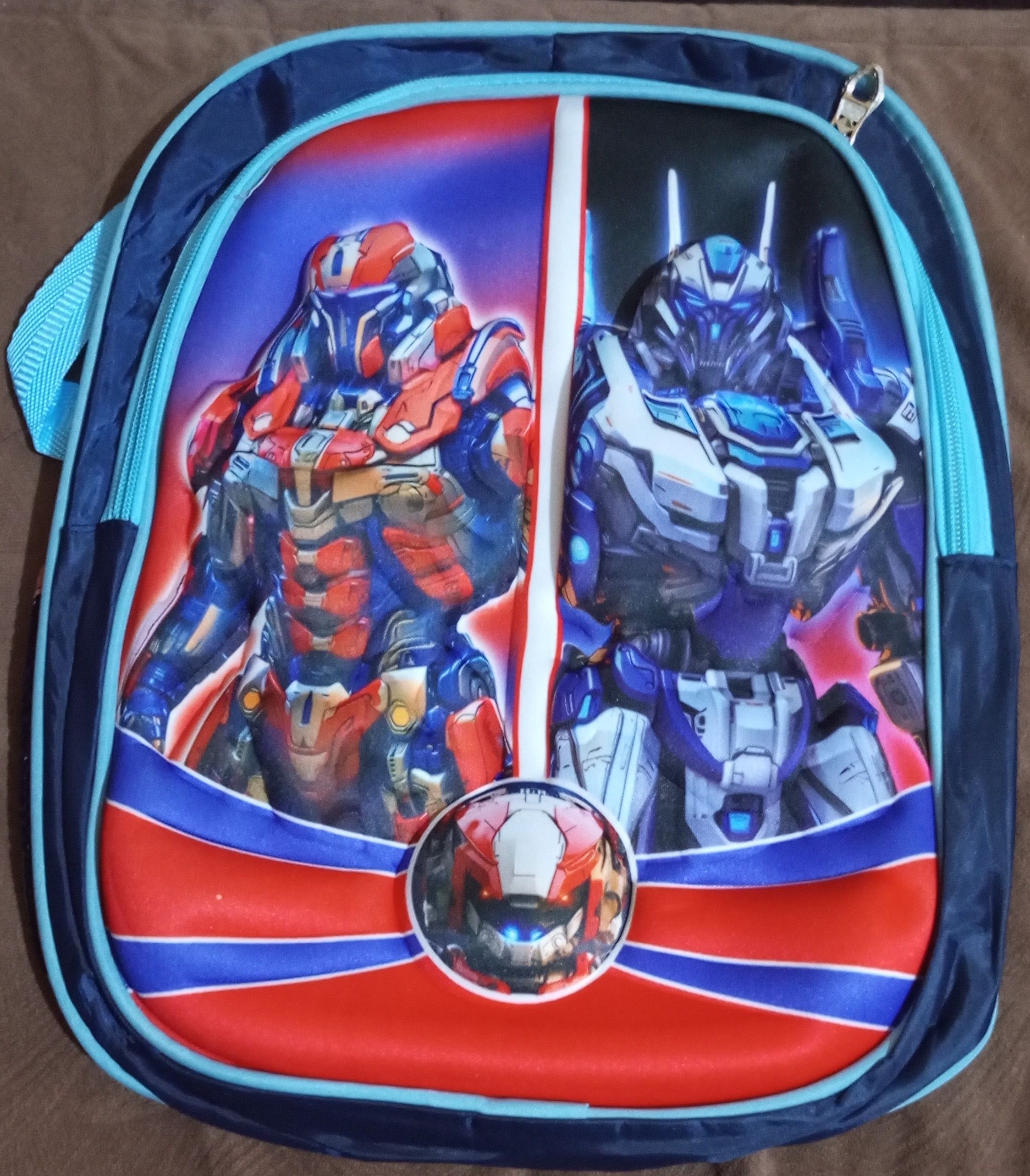 School Bag 3D Cartoon Characters for Girls 12 inchesAssorted Student backpack w/ tumbler handler