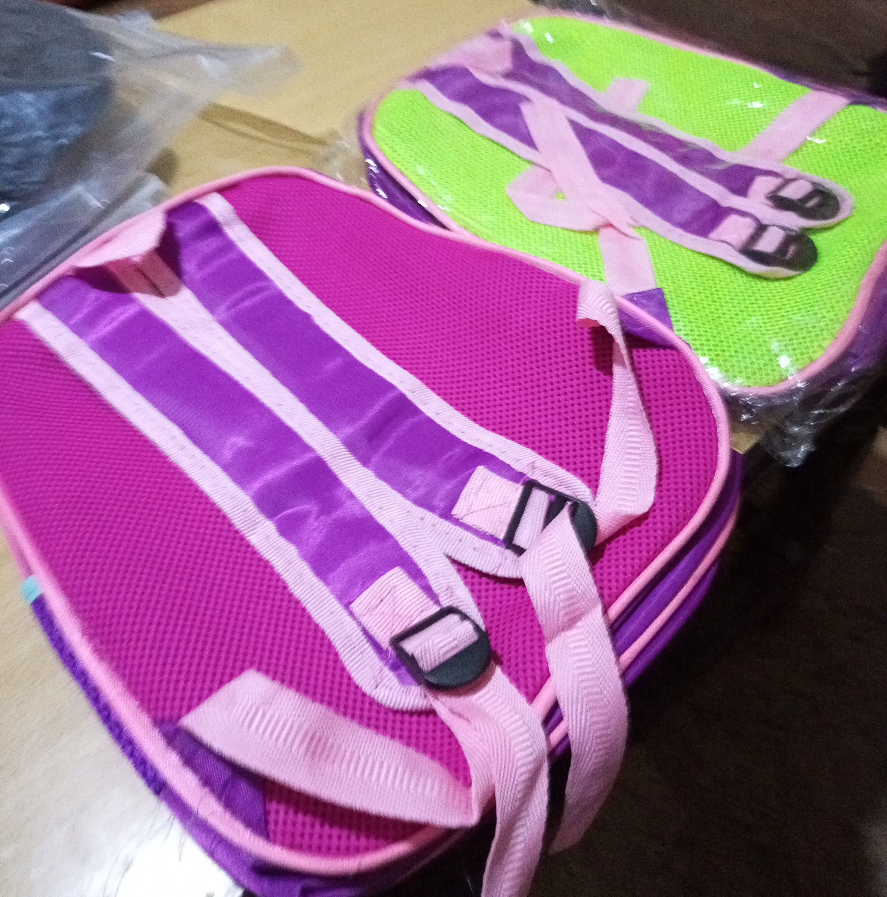 School Bag 3D Cartoon Characters for Girls 12 inchesAssorted Student backpack w/ tumbler handler