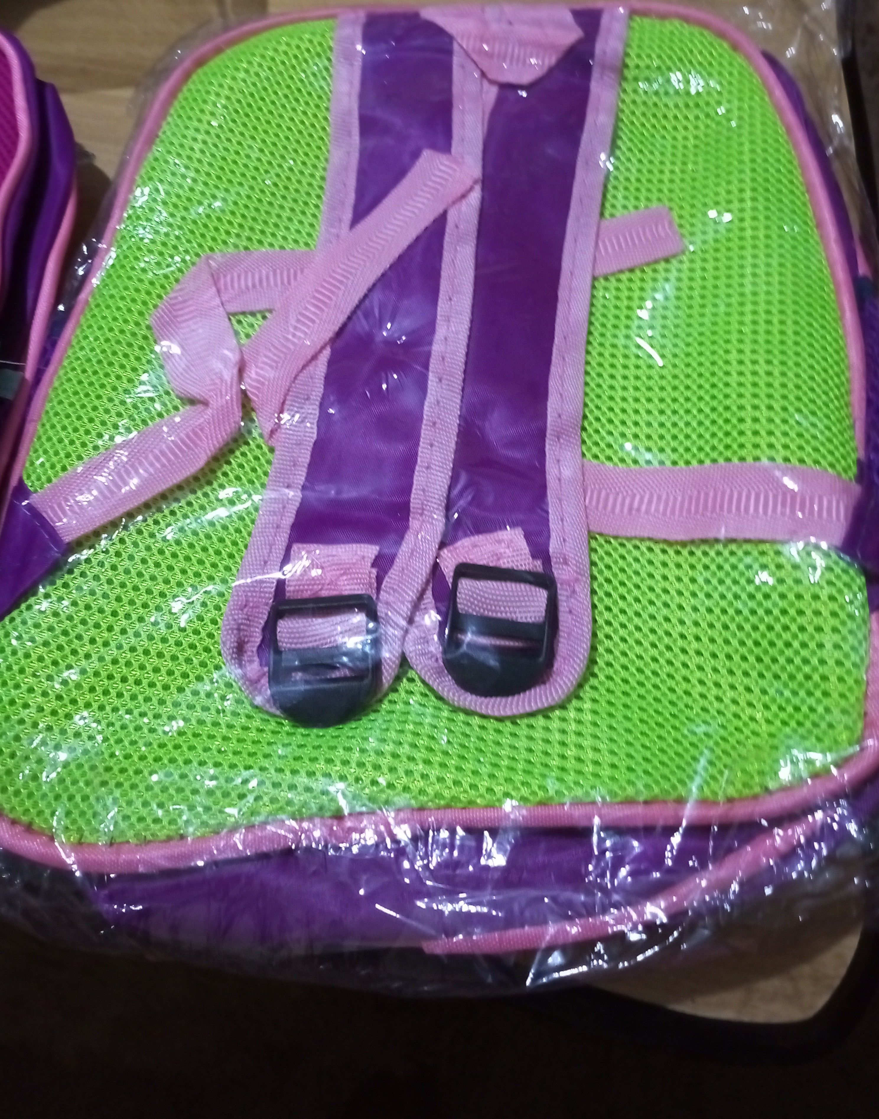 School Bag 3D Cartoon Characters for Girls 12 inchesAssorted Student backpack w/ tumbler handler