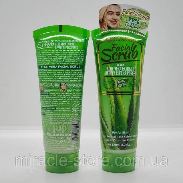 Disaar Aloe Vera Scrub Gel 99% Deep Cleansing 120ML