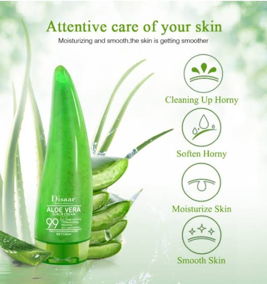 Disaar Aloe Vera Scrub Gel 99% Deep Cleansing 120ML