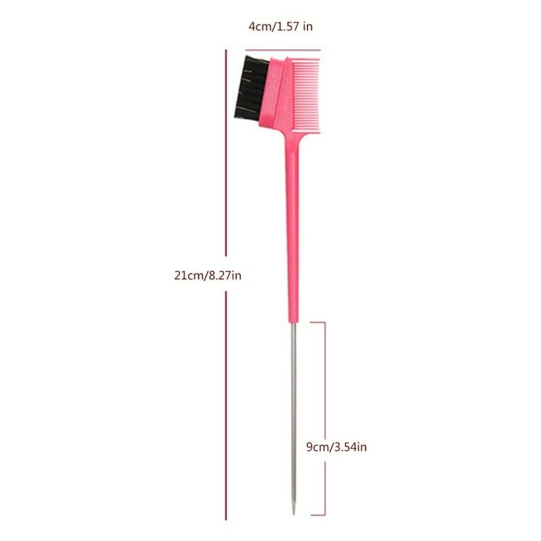 3-in-1 Edge Brush And Comb With Pintail - Assorted Colour