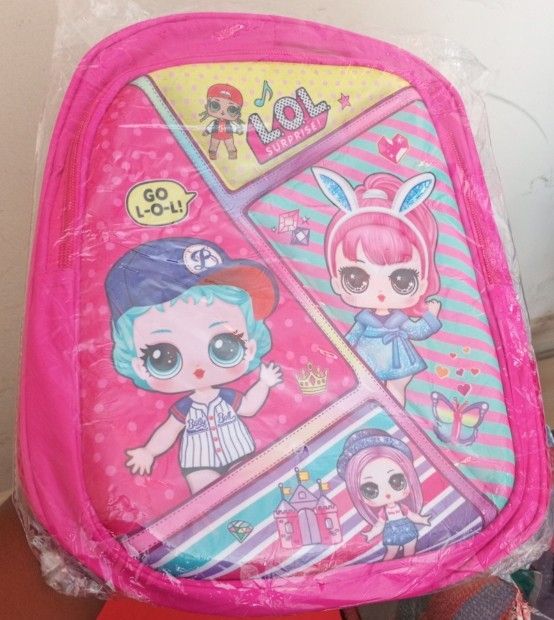 Cartoon School Bag for Preschoolers Kindergarten Penguin Bag for Girls 12 inches with Side Pockets