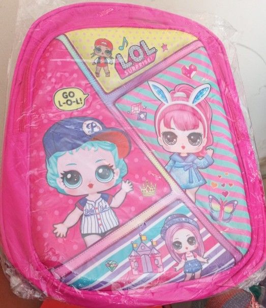 Cartoon School Bag for Preschoolers Kindergarten Penguin Bag for Girls 12 inches with Side Pockets