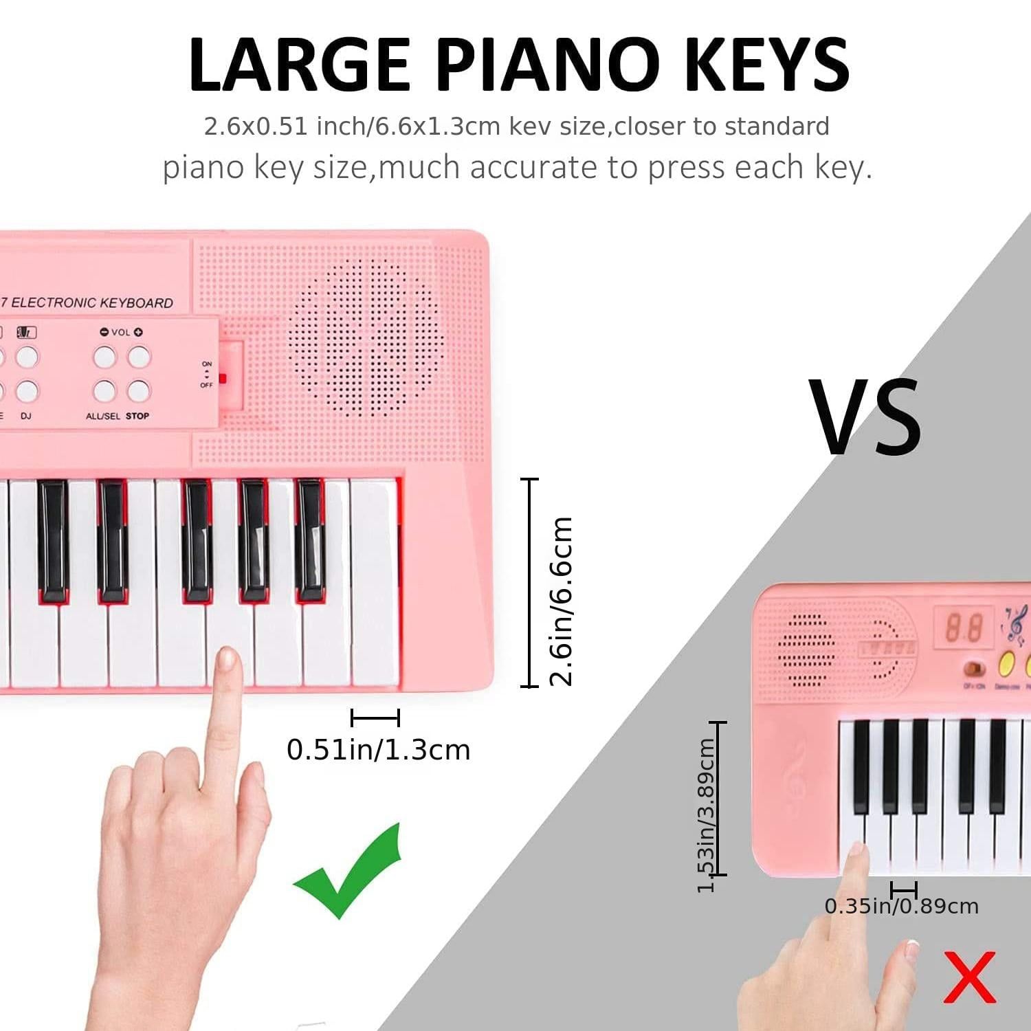 61-Key Electronic Keyboard Piano With LED Display, Microphone & Music Stand – Ideal For Beginners & Kids