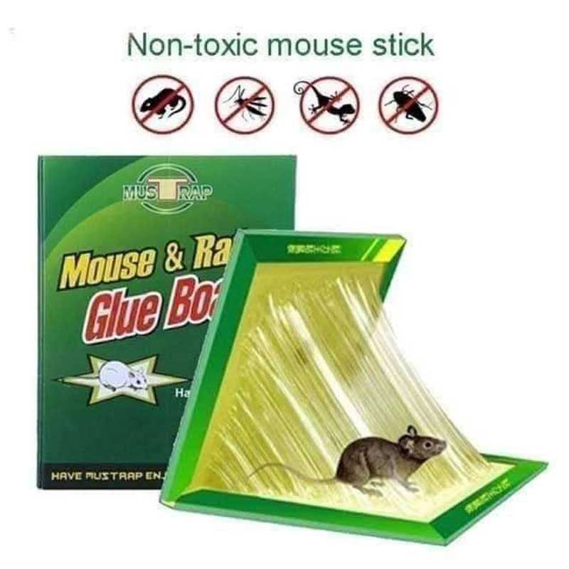 Large Mouse Glue Traps with Enhanced Stickiness, Rat Snake Sticky Pad Board for House Indoor Outdoor, Easy to Set - Buy One Get One
