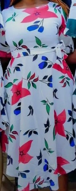 Women Casual Dresses Half Sleeve Floral Print Wrap Sundress Club Party Outfits Plus Size Sexy Midi Dress with Pockets
