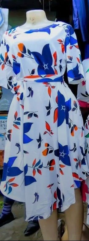 Women Casual Dresses Half Sleeve Floral Print Wrap Sundress Club Party Outfits Plus Size Sexy Midi Dress with Pockets