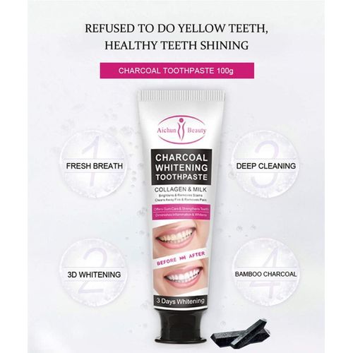 Aichun Beauty Mulberry Toothpaste Herbal Extracts Aloe Chamomile Sensitive Tooth Care Relieve Sore Teeth Improve Oral Discomfort 100g