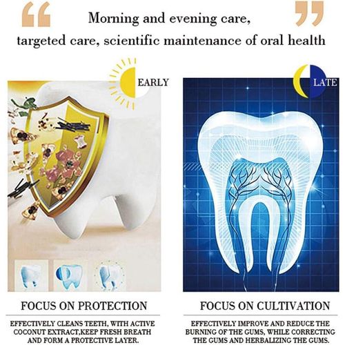 Aichun Beauty Mulberry Toothpaste Herbal Extracts Aloe Chamomile Sensitive Tooth Care Relieve Sore Teeth Improve Oral Discomfort 100g