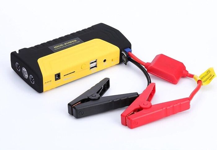 New Universal Car Battery Charger, 12V 600A 20000mAh Emergency Car Battery Jump Starter with Tyre Inflator & LED Light - Laptop & Phone Charger