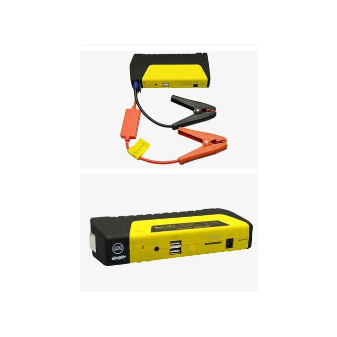 New Universal Car Battery Charger, 12V 600A 20000mAh Emergency Car Battery Jump Starter with Tyre Inflator & LED Light - Laptop & Phone Charger
