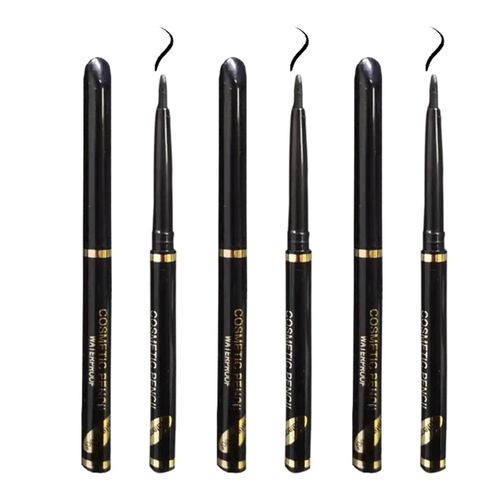 Miss Look 6Pcs Eyeliner Pencil Waterproof Kajal With Vitamin A&E