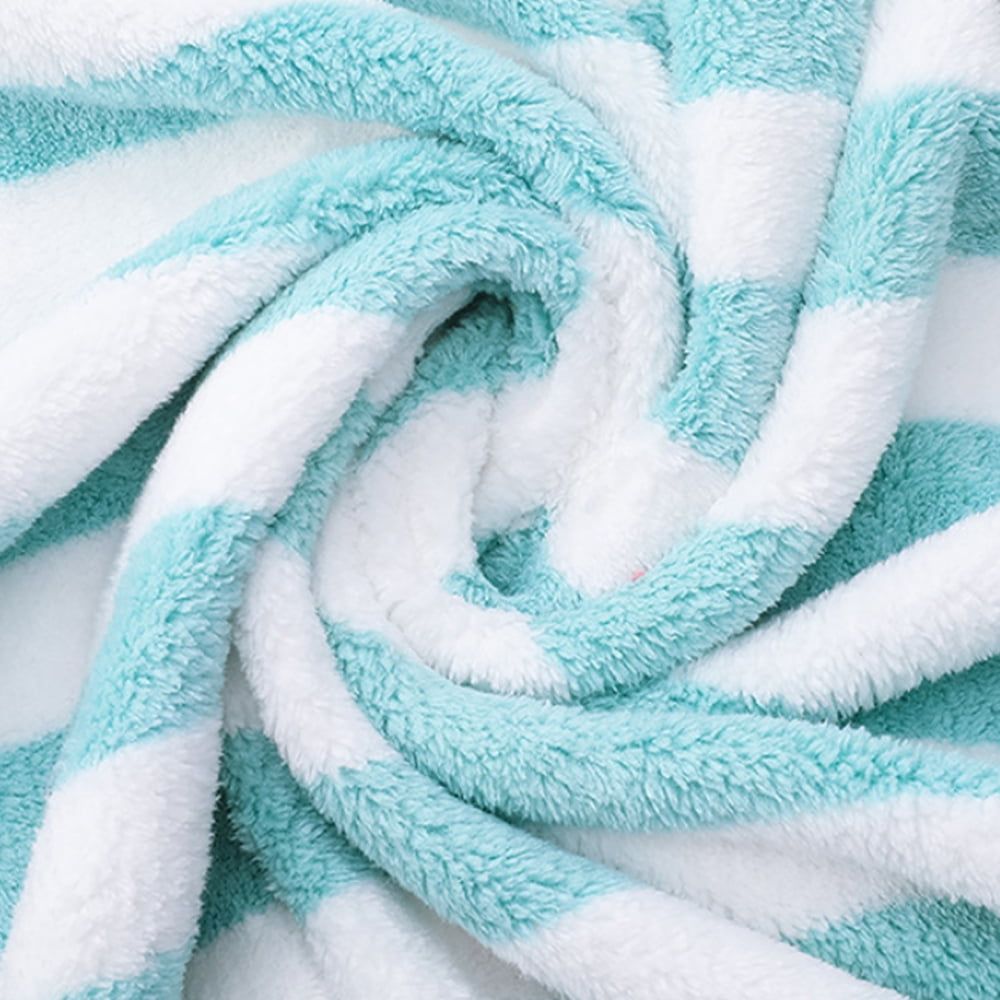 2pcs Strip Pattern Towel & Bath Towel Set, Absorbent Geometric Pattern Oblong Towel, Fast Drying Baby Towel Pastel Colours