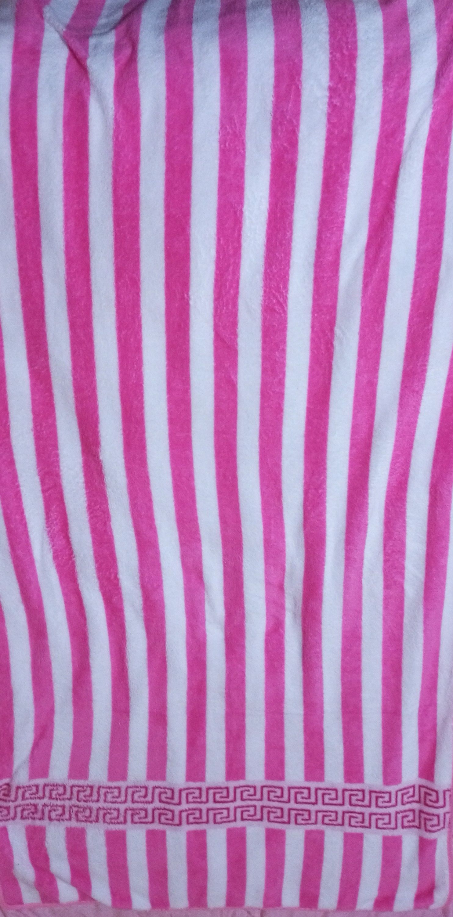 2pcs Strip Pattern Towel & Bath Towel Set, Absorbent Geometric Pattern Oblong Towel, Fast Drying Baby Towel Pastel Colours