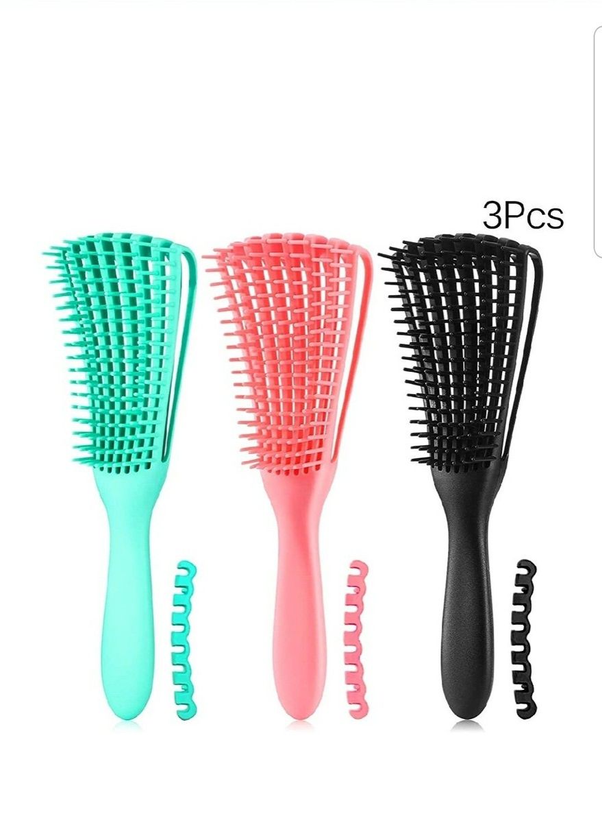 Silicone Detangling Brush, Curly Hair Detangling Comb, Hair Detangler For Natural Hair