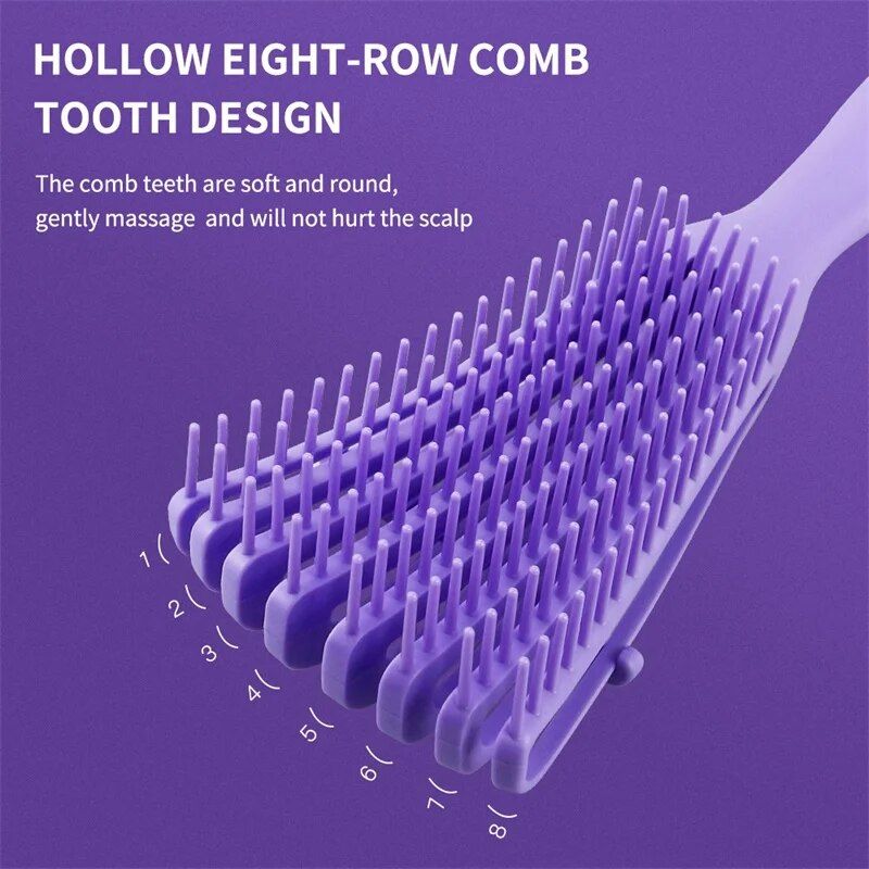Silicone Detangling Brush, Curly Hair Detangling Comb, Hair Detangler For Natural Hair