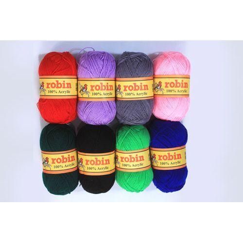 Robin 8 Chunky Yarn for Knitting & Crochet Projects + 1 FREE CROTCHET - Assorted Colours