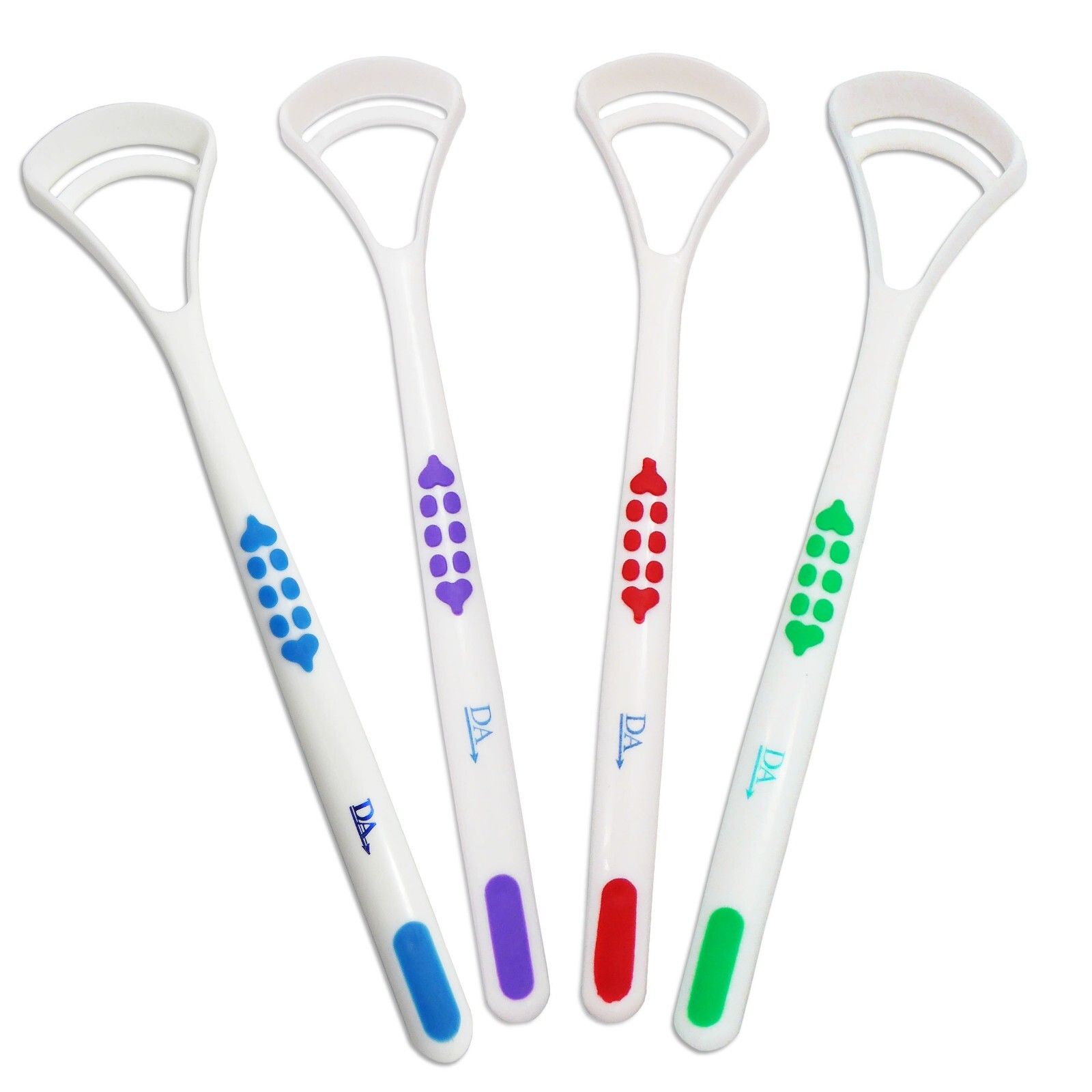 4Pcs Tongue Scraper / Cleaner 100% BPA Free Tongue Cleaner For Adults, Kids, Healthy Oral Care, Easy To Use, Help Fight Bad Breath