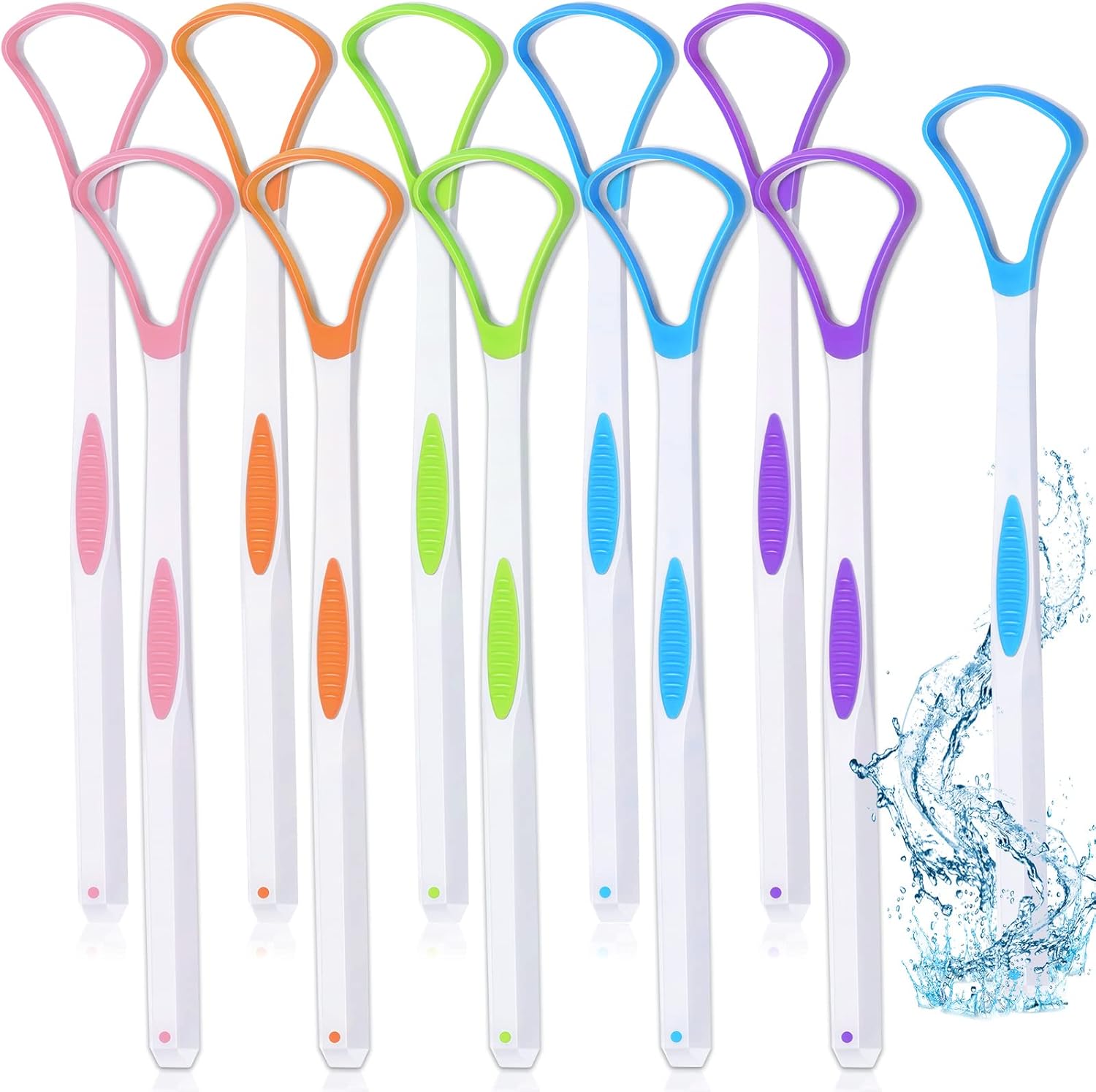 4Pcs Tongue Scraper / Cleaner 100% BPA Free Tongue Cleaner For Adults, Kids, Healthy Oral Care, Easy To Use, Help Fight Bad Breath