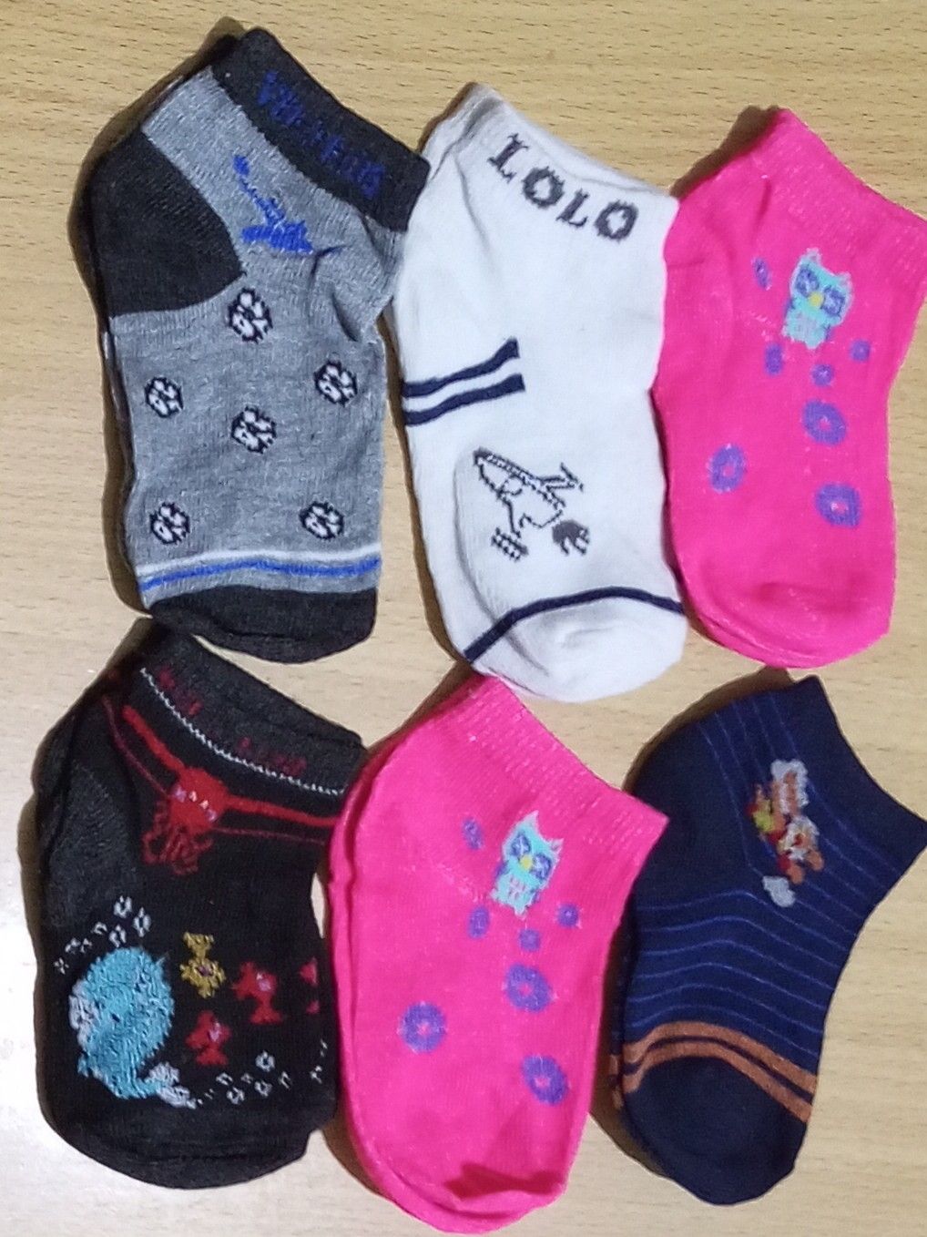 12 Pairs Children Girls Happy Socks Ankle Socks Mixed Sizes & Patterns for Ages 0-6yrs