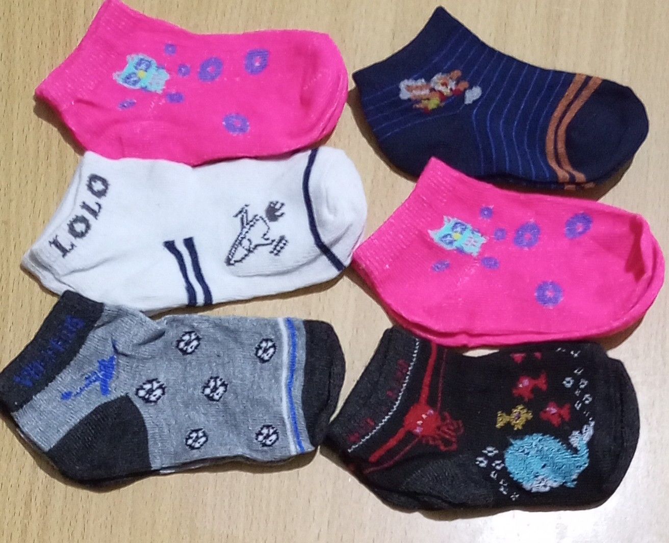 12 Pairs Children Girls Happy Socks Ankle Socks Mixed Sizes & Patterns for Ages 0-6yrs
