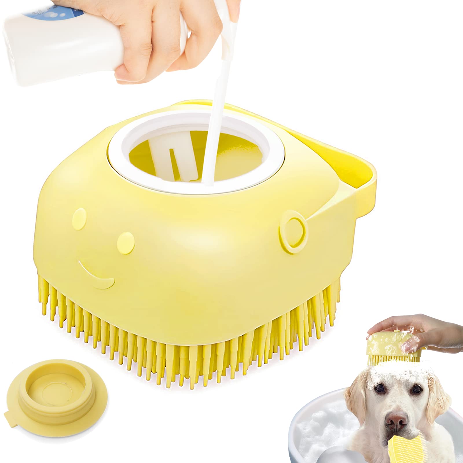 Silicon Bath Brush Body Scrubber Massage Exfoliator Brush.
