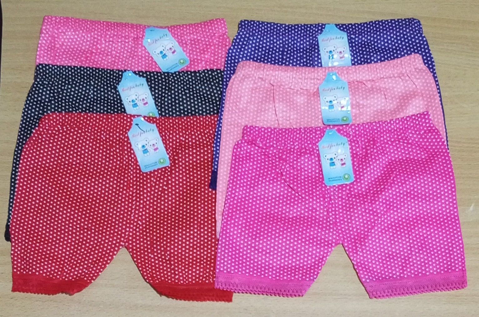 6Pcs Girls' Bloomers Hot pants Assorted Print Underwear Kids Panties Comfort Boxer Briefs Soft Material (2-4Years)
