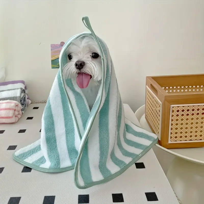 4ps Super Absorbent Pet Bath Towel & Blanket - Quick Drying Dog Towel, Cozy Cat Bed Sheet, Soft Pet Bedding