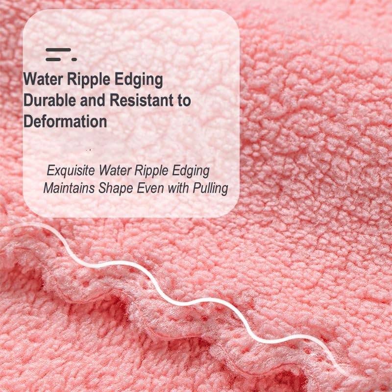 12Pcs Embossed Coral Fleece Kitchen Towels/ Hand Towels/ Multipurpose for Home Light Weight Absorbent Nano Microfiber itchen or face Towels