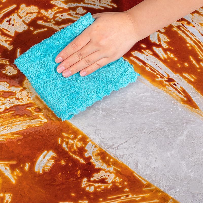 12Pcs Embossed Coral Fleece Kitchen Towels/ Hand Towels/ Multipurpose for Home Light Weight Absorbent Nano Microfiber itchen or face Towels