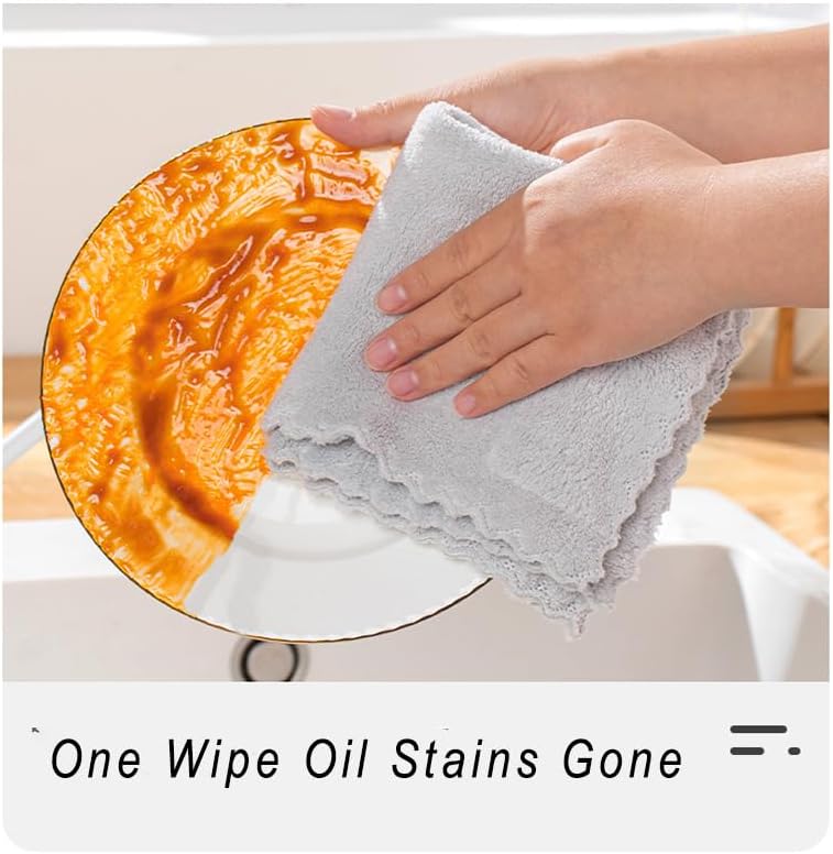 12Pcs Embossed Coral Fleece Kitchen Towels/ Hand Towels/ Multipurpose for Home Light Weight Absorbent Nano Microfiber itchen or face Towels