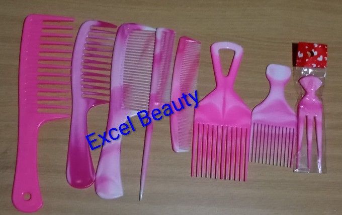 8Pcs Fine-Tooth, Wide-Tooth, Rat Tail and Dual-Purpose Comb.Hair Combs for Men and Women