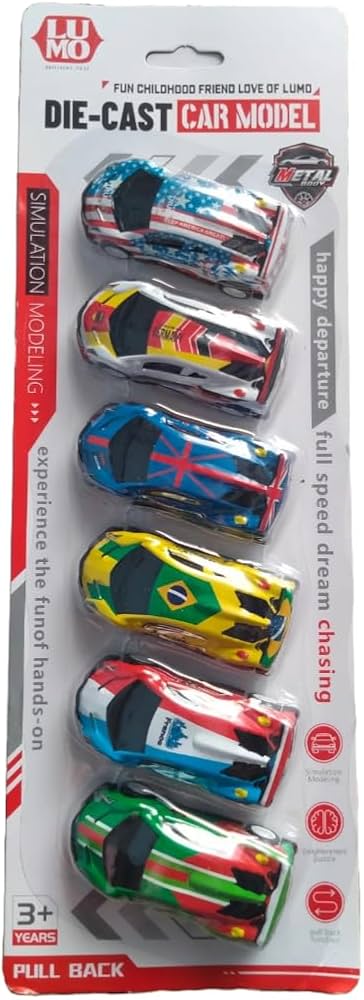 Die-Cast Pull Back Toy Cars for Kids | Metal Mini Cars Set of 6 or 12| Playing Cars for Little Kids | Small Baby Toys for 3+ Years | Attractive Car Toys for Boys & Girls