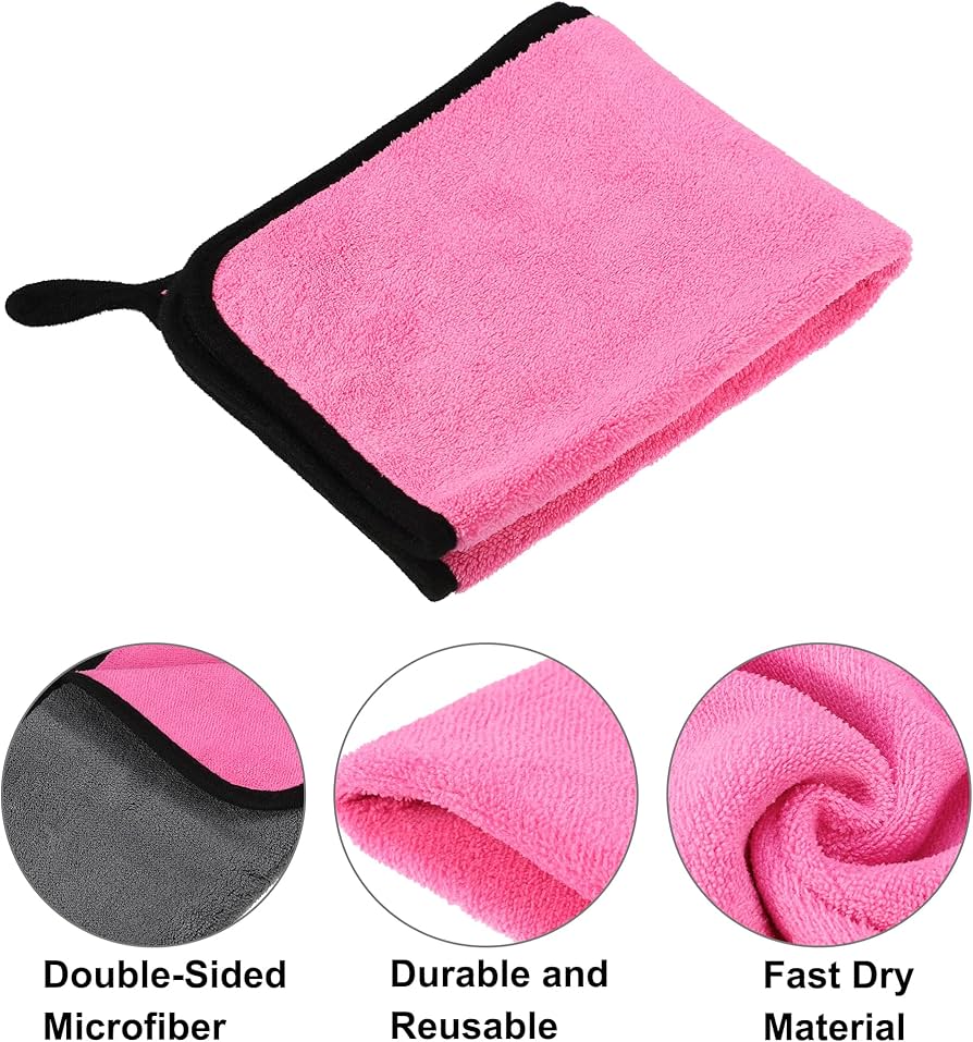 3Pcs Multipurpose Microfiber Cleaning Cloth - Highly Absorbent -Soft & Lint Free Multi-Colour Towels for Hands, Home, All Vehicles Bike, Car, (Pack of 3, 30 x 40 cm) - Semi Heavy Material