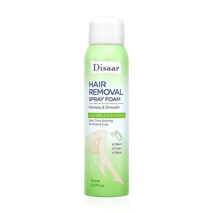 Disaar Hair Removal Spray Foam – Aloe Vera & Shea Butter - 150ML