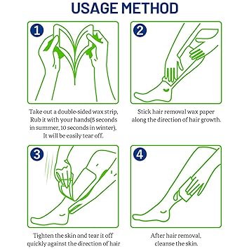 DISAAR BEAUTY Hair Removal Wax Strip Ready To Use At Home Armpit Leg Arm Bikini Area Natural Plant Extract Soothing Soft Skin 20PCS (Sensitive Skin ( Argan Oil & Shea Butter)