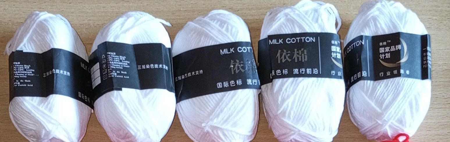 140 Yards 50g/Set 4ply Milk Cotton Knitting Yarn - Soft, Versatile, Durable, Easy to Use 10Pcs