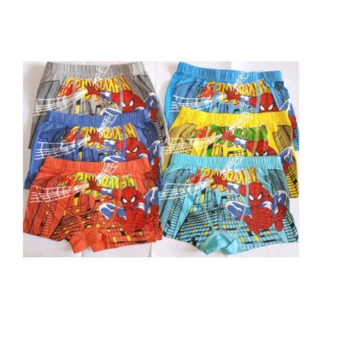 6Pcs Boys Cotton Blend Underwear Kids Cute Cartoon Comfortable Panties Baby Clothing 0-7Years