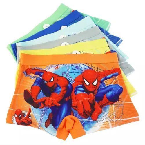 6Pcs Boys Cotton Blend Underwear Kids Cute Cartoon Comfortable Panties Baby Clothing 0-7Years
